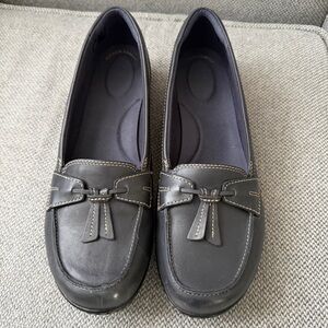 Clarks Blue Ashland Leather Loafers